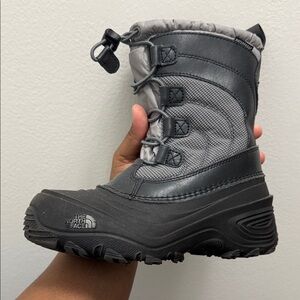 The North Face Charcoal and Light Gray Snow Boots